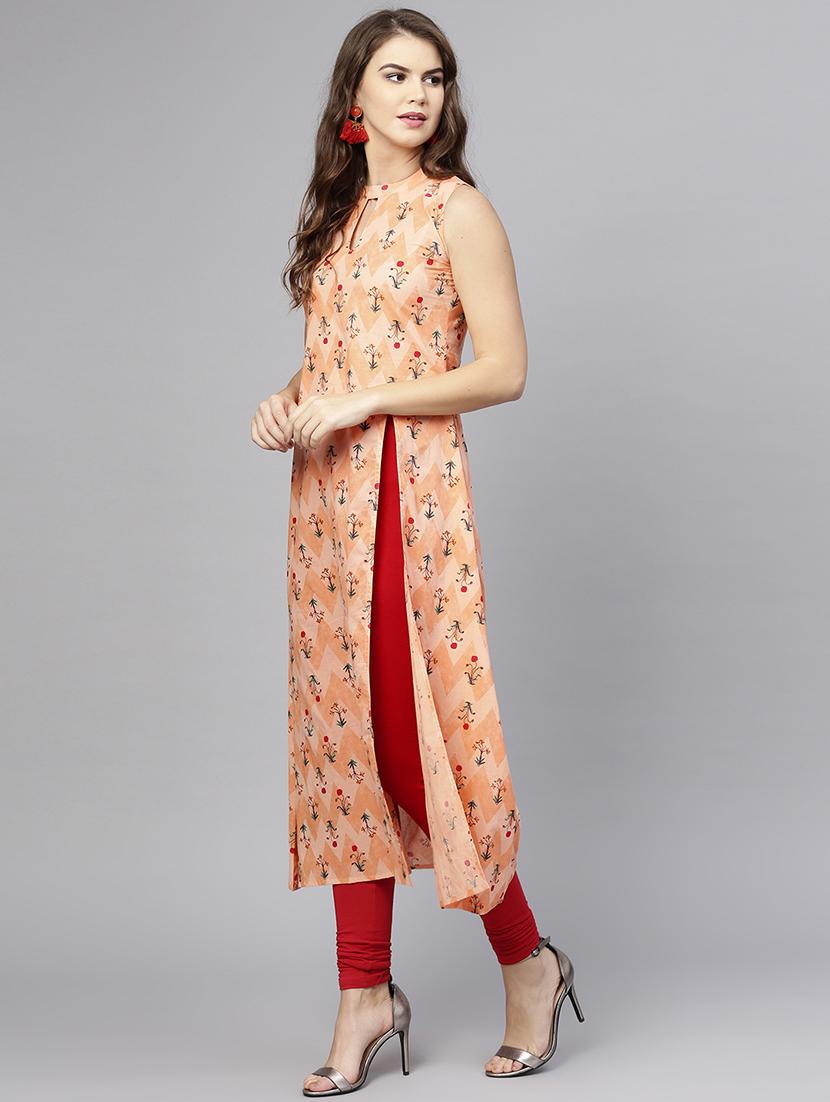 high low printed kurta - 15857125 - Zoom Image - 2
