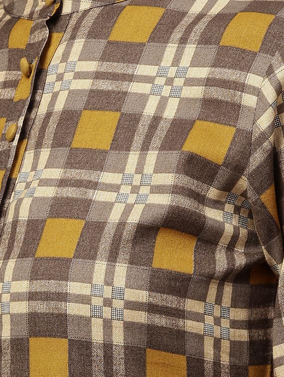 flared bell sleeves kurta - 15857126 - Zoom Image - 4