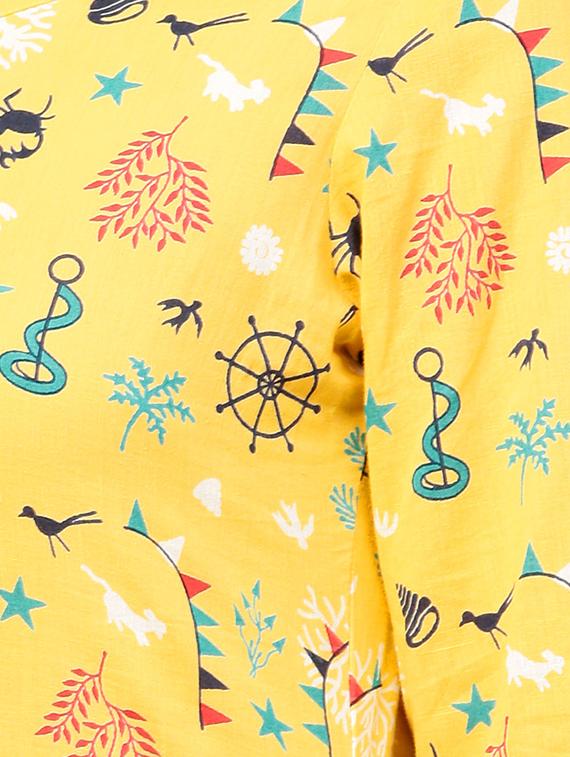 printed straight kurta - 15857128 - Zoom Image - 4