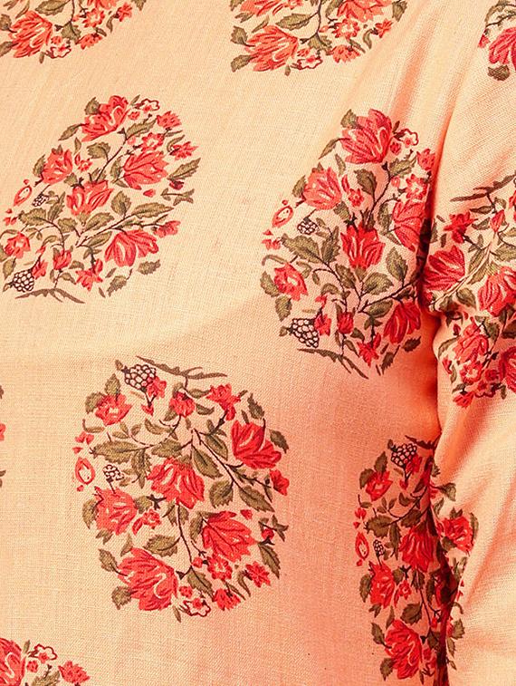 flared printed kurta - 15857131 - Zoom Image - 4