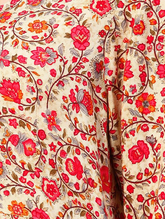 bell sleeves a-line kurta - 15857151 - Zoom Image - 4