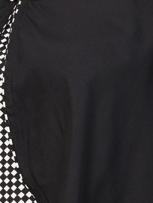 caped checkered shift dress - 15857159 - Standard Image - 4