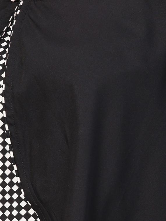 caped checkered shift dress - 15857159 - Zoom Image - 4