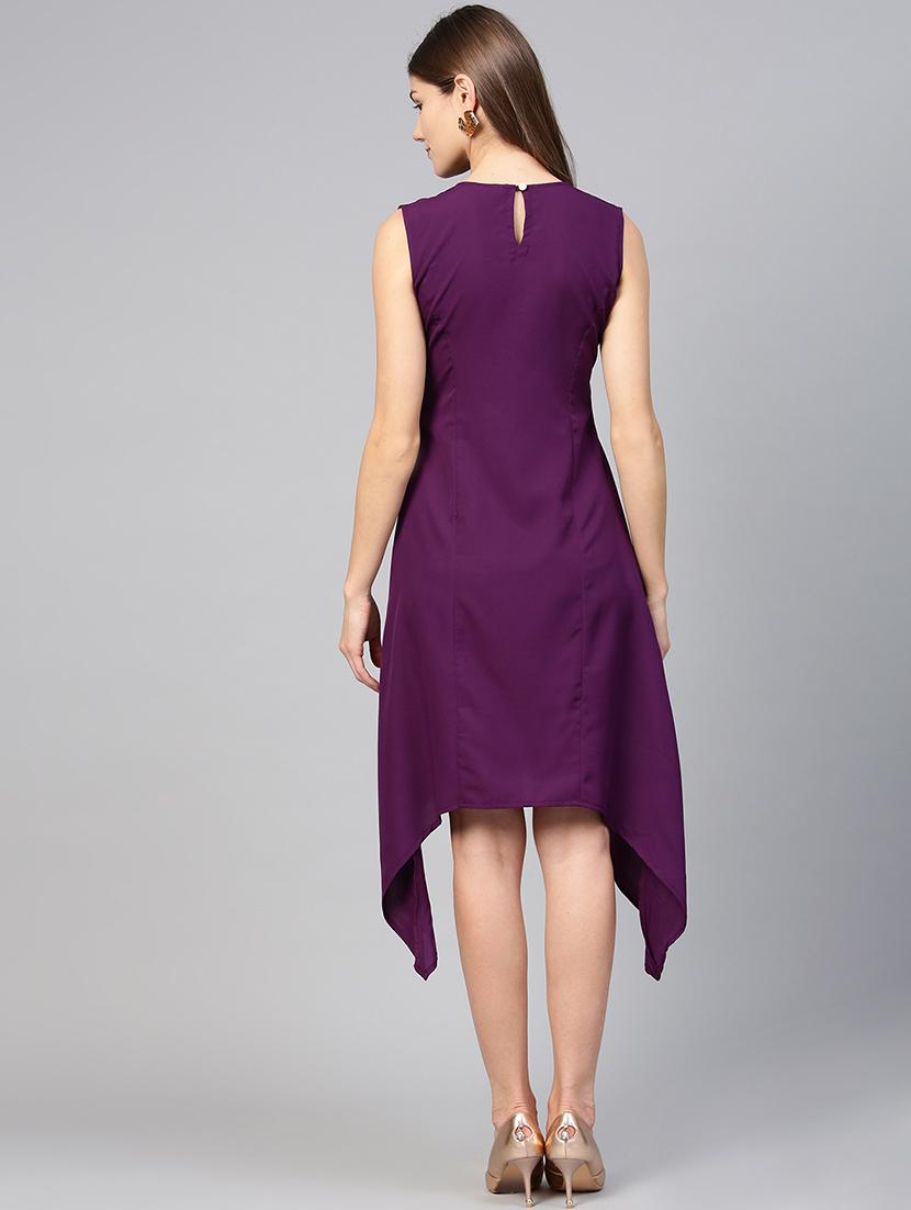 piping detail asymmetric dress - 15857163 - Zoom Image - 3