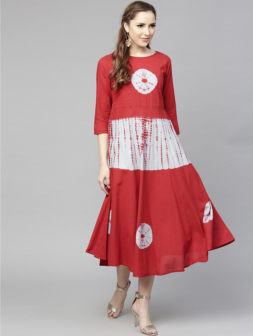 tied and dyed flared dress - 15857167 - Zoom Image - 1