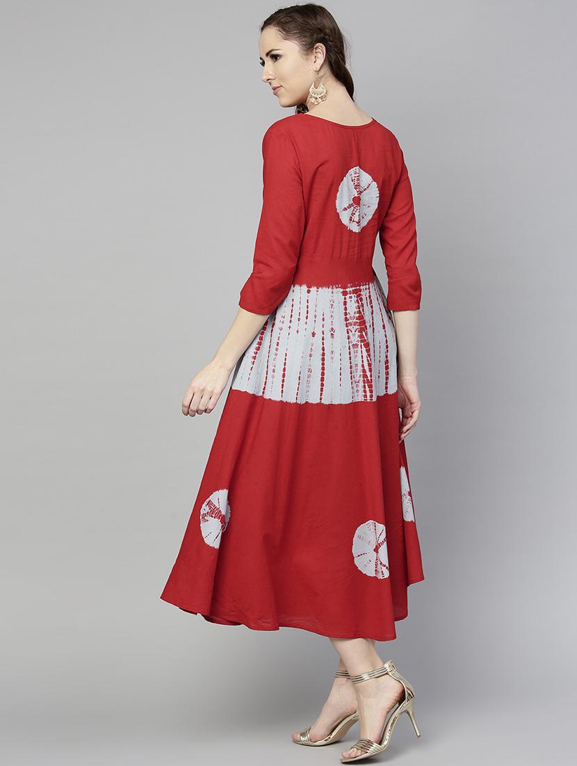 tied and dyed flared dress - 15857167 - Zoom Image - 3