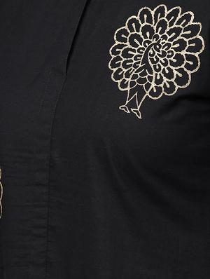 flared bell sleeves dress - 15857174 - Standard Image - 4