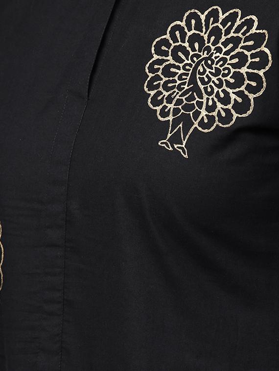 flared bell sleeves dress - 15857174 - Zoom Image - 4