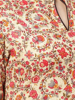 a-line printed kurta - 15857175 - Standard Image - 4