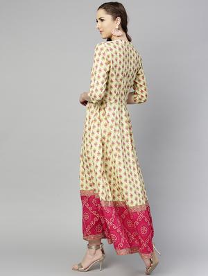flared printed dress - 15857185 - Standard Image - 3