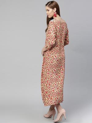 a-line printed dress - 15857188 - Standard Image - 3