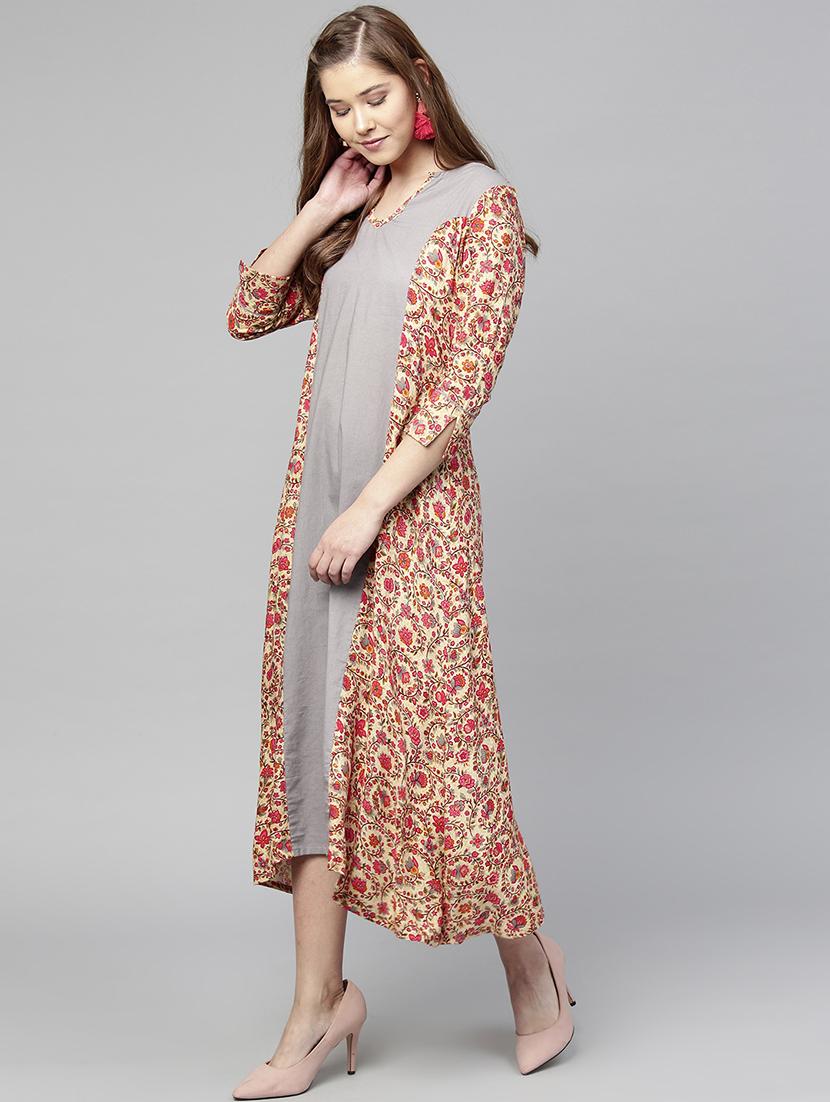 a-line printed dress - 15857188 - Zoom Image - 2