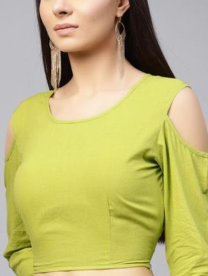 cold shoulder top and flared palazzo set - 15857189 - Standard Image - 5