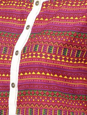 aztec button detail gathered top - 15857207 - Standard Image - 5