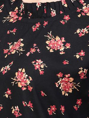 frill trim floral top - 15857213 - Standard Image - 5