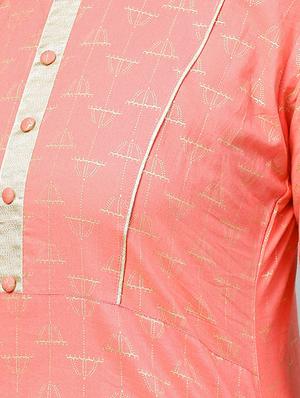 foil printed kurta palazzo set - 15857257 - Standard Image - 5