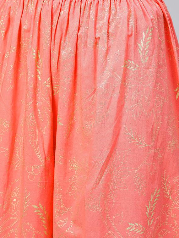 foil printed kurta palazzo set - 15857257 - Zoom Image - 4