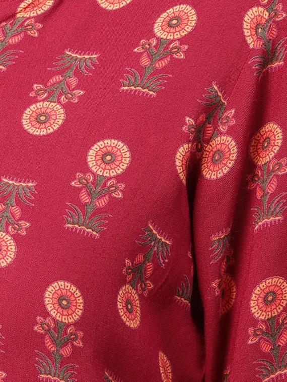 printed kurta with palazzo set - 15857271 - Zoom Image - 4