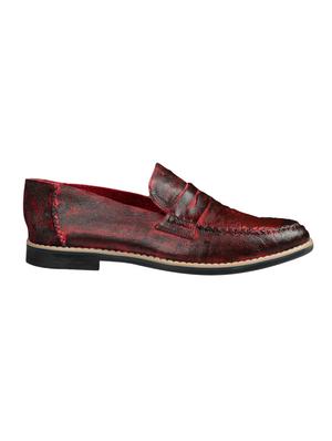 red slip on casual shoes - 15857298 - Standard Image - 2