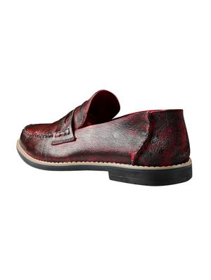 red slip on casual shoes - 15857298 - Standard Image - 3