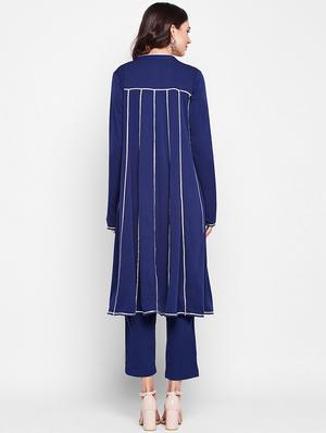 gota patti kurta with pant set - 15857415 - Standard Image - 3