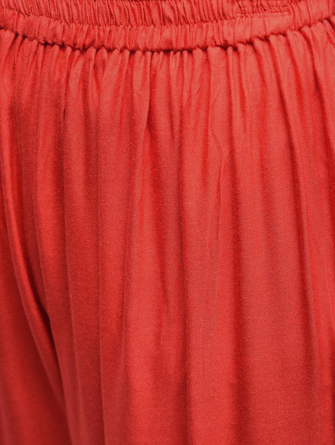 tomato red flared palazzo - 15857716 - Zoom Image - 5