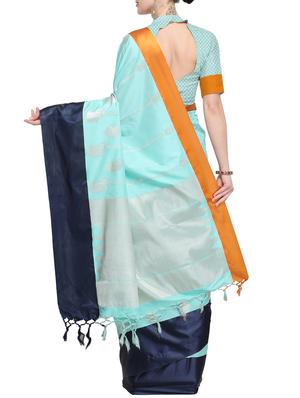 self design banarasi saree with blouse - 15857752 - Standard Image - 2