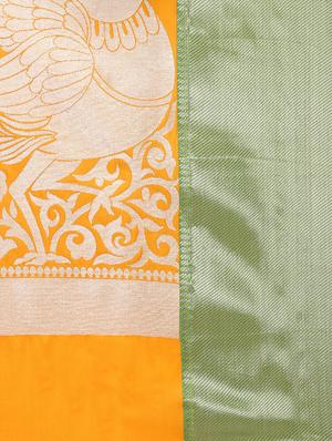 self design banarasi saree with blouse - 15857789 - Standard Image - 4
