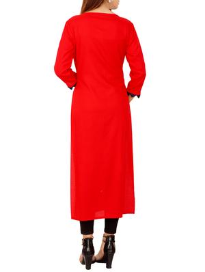 solid straight kurta - 15858122 - Standard Image - 3