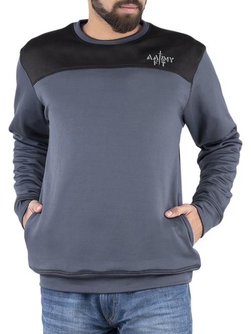 grey fleece sweatshirt - 15858315 - Very Small Image - 1