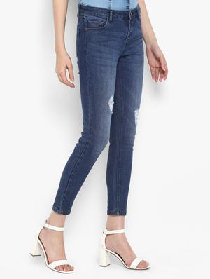 distressed slim fit jeans - 15858318 - Standard Image - 2