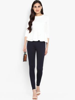 pin dot pocket detail jeggings - 15858320 - Standard Image - 4