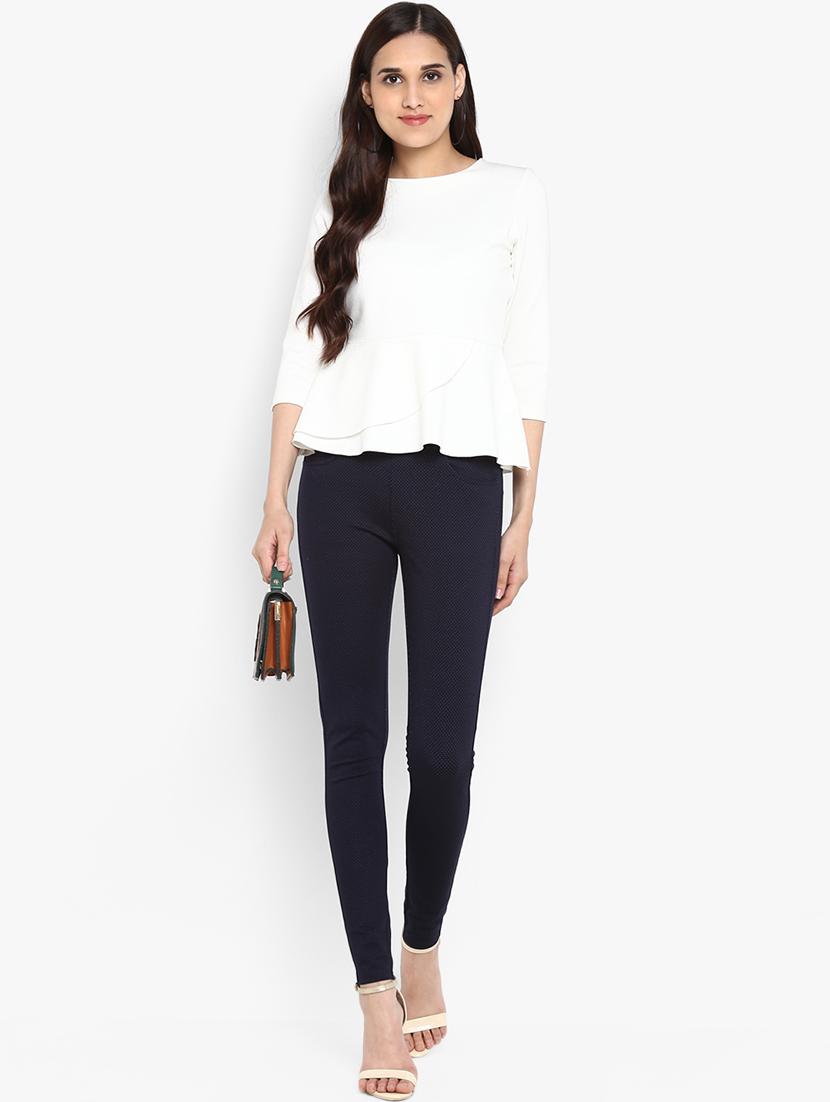 pin dot pocket detail jeggings - 15858320 - Zoom Image - 4