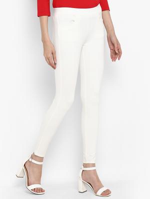 white pocket detail jeggings - 15858323 - Standard Image - 2