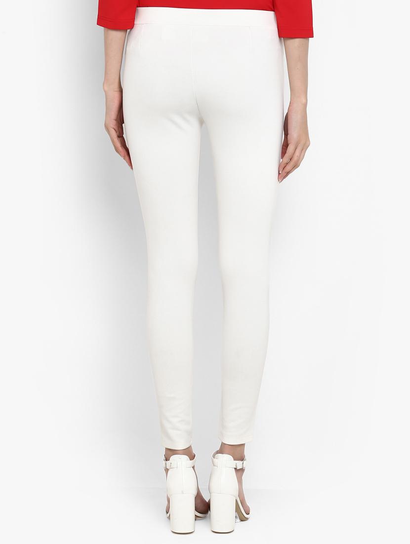 white pocket detail jeggings - 15858323 - Zoom Image - 3