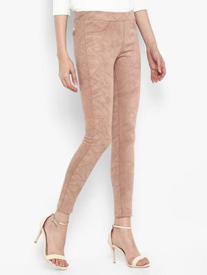 beige abstract print jeggings - 15858325 - Standard Image - 2
