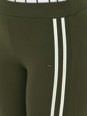 olive side striped jeggings - 15858327 - Standard Image - 5