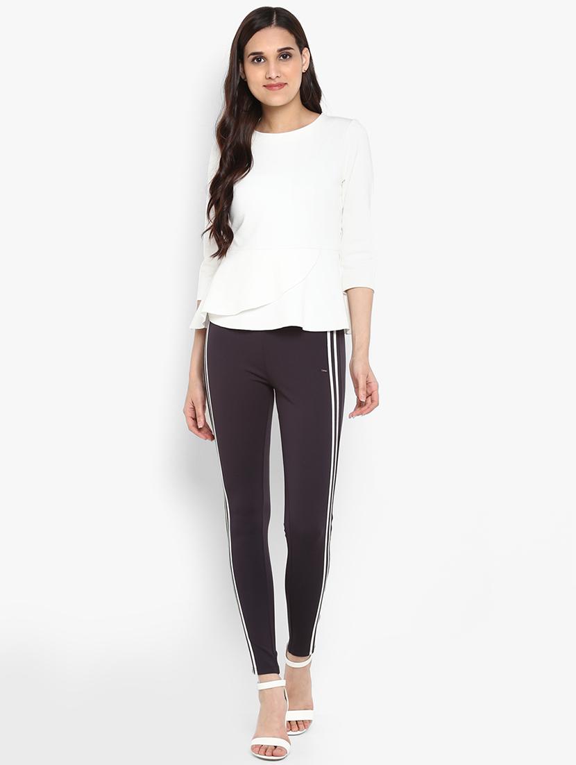 grey side striped jeggings - 15858328 - Zoom Image - 4