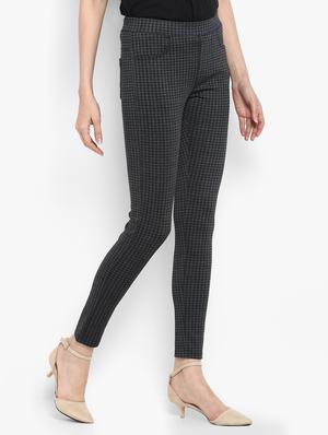 checkered pocket detail jeggings - 15858332 - Standard Image - 2