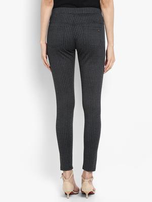 checkered pocket detail jeggings - 15858332 - Standard Image - 3
