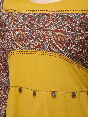 slit sleeves kalamkari kaantha kurta - 15858450 - Standard Image - 5