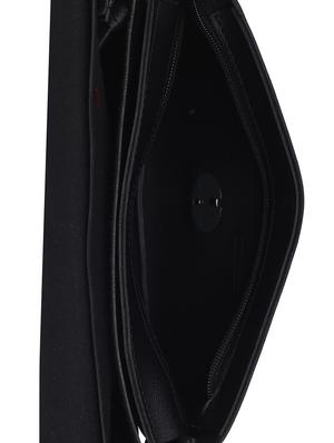 black leatherette (pu) regular sling bag - 15858697 - Standard Image - 3