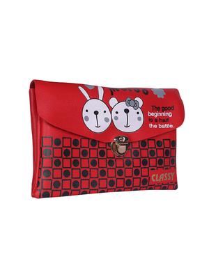 red leatherette (pu) regular sling bag - 15858698 - Standard Image - 4