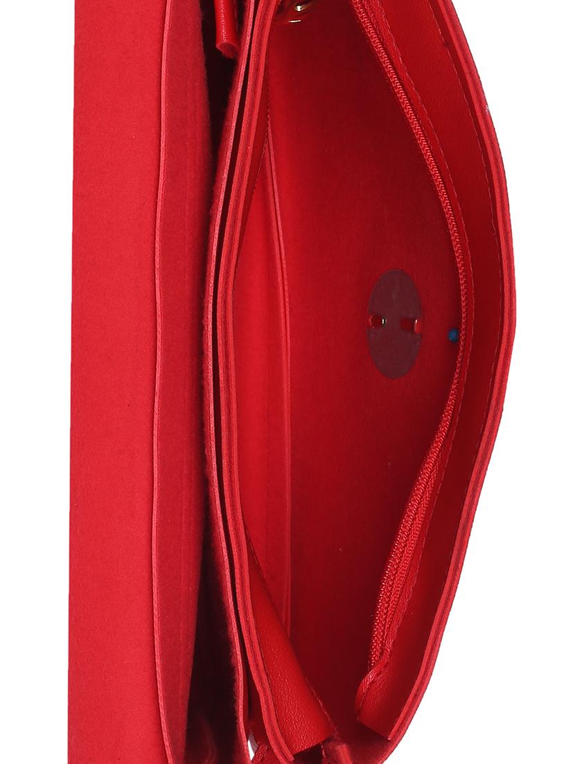 red leatherette (pu) regular sling bag - 15858698 - Zoom Image - 3
