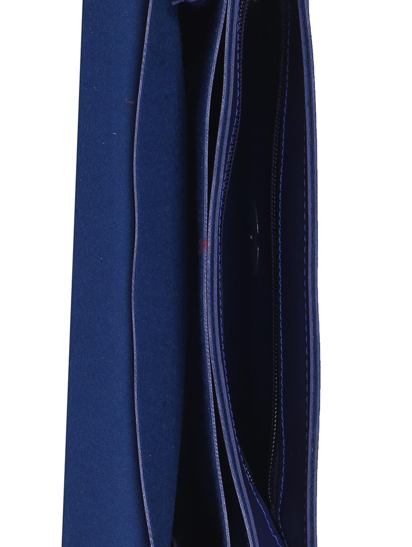 blue leatherette (pu) regular sling bag - 15858699 - Zoom Image - 3