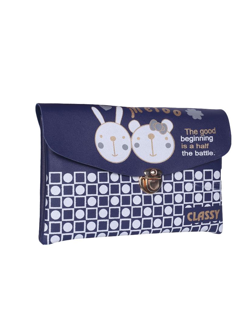 blue leatherette (pu) regular sling bag - 15858699 - Zoom Image - 4