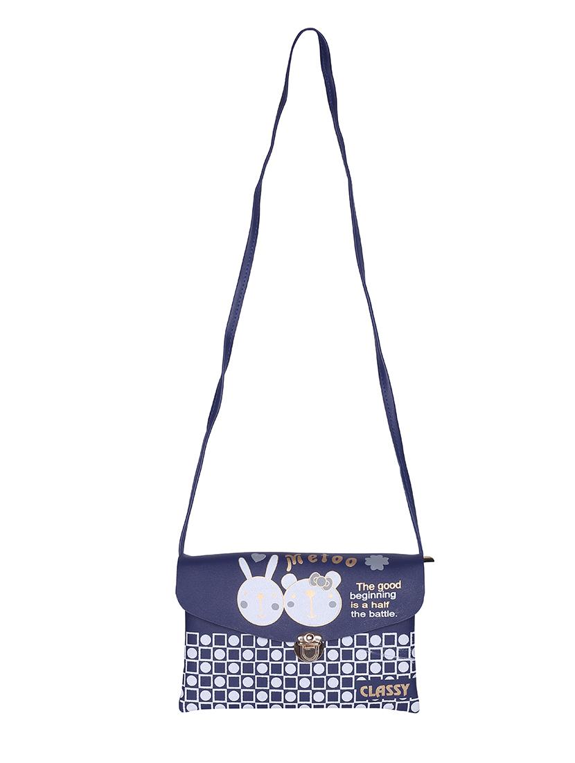 blue leatherette (pu) regular sling bag - 15858699 - Zoom Image - 5