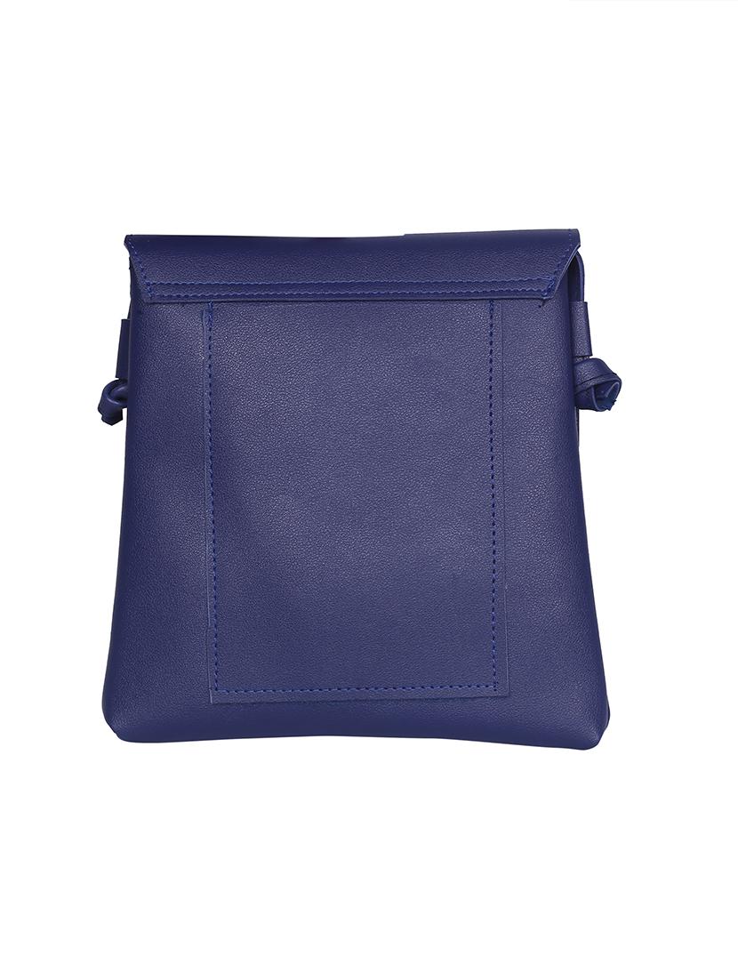 blue leatherette (pu) regular sling bag - 15858704 - Zoom Image - 2