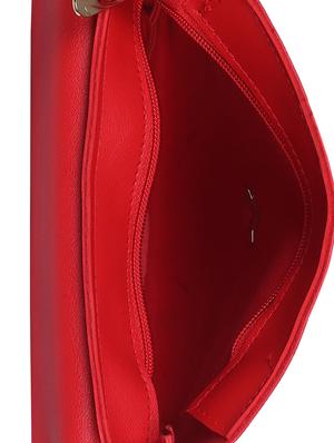 red leatherette (pu) regular sling bag - 15858705 - Standard Image - 3
