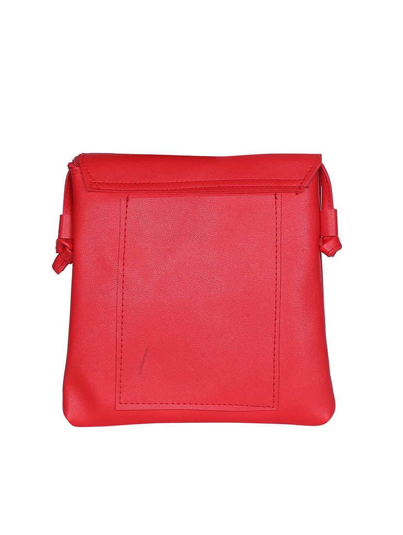 red leatherette (pu) regular sling bag - 15858705 - Zoom Image - 2